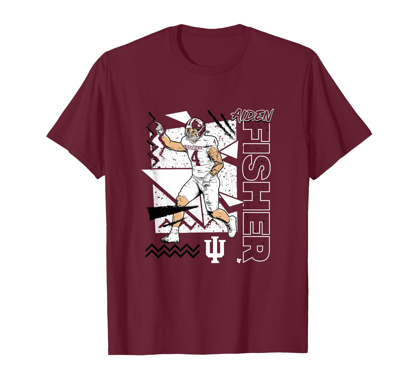 Indiana Football: Aiden Fisher 90s Style T-Shirt
