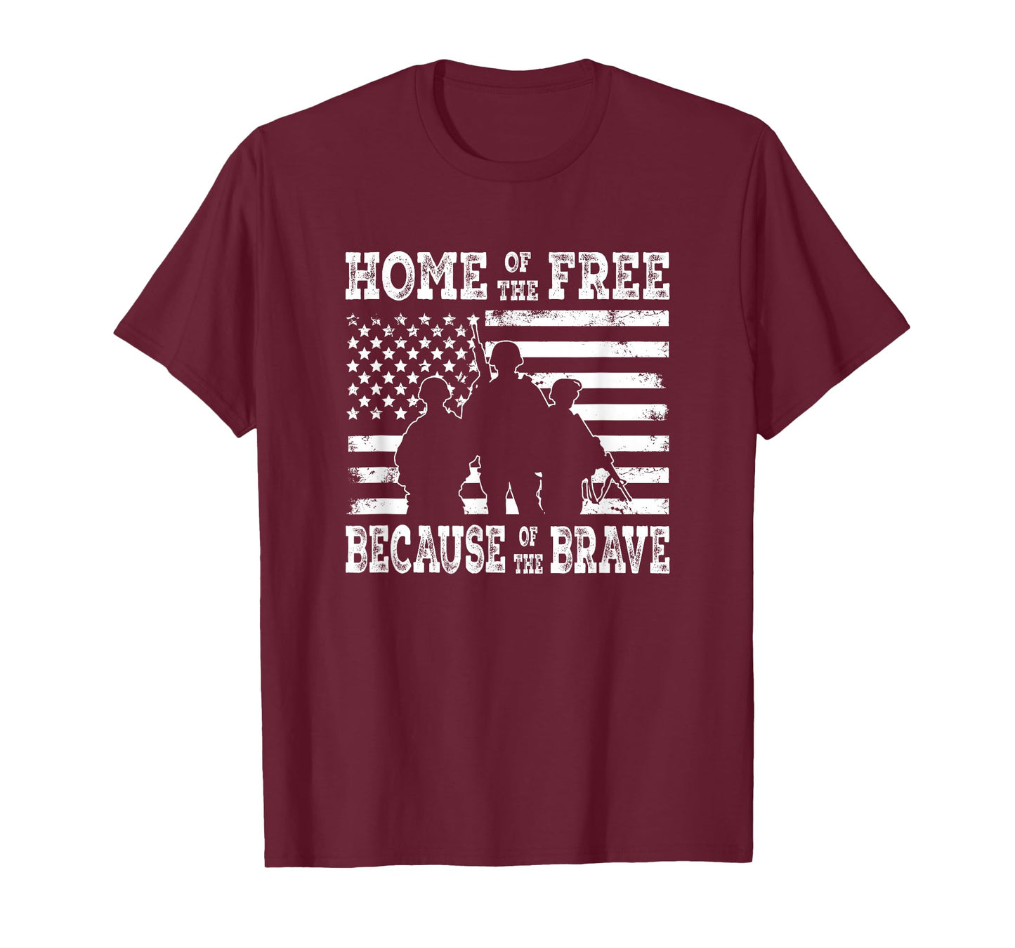 Home of The Free Because of The Brave Support T-Shirt