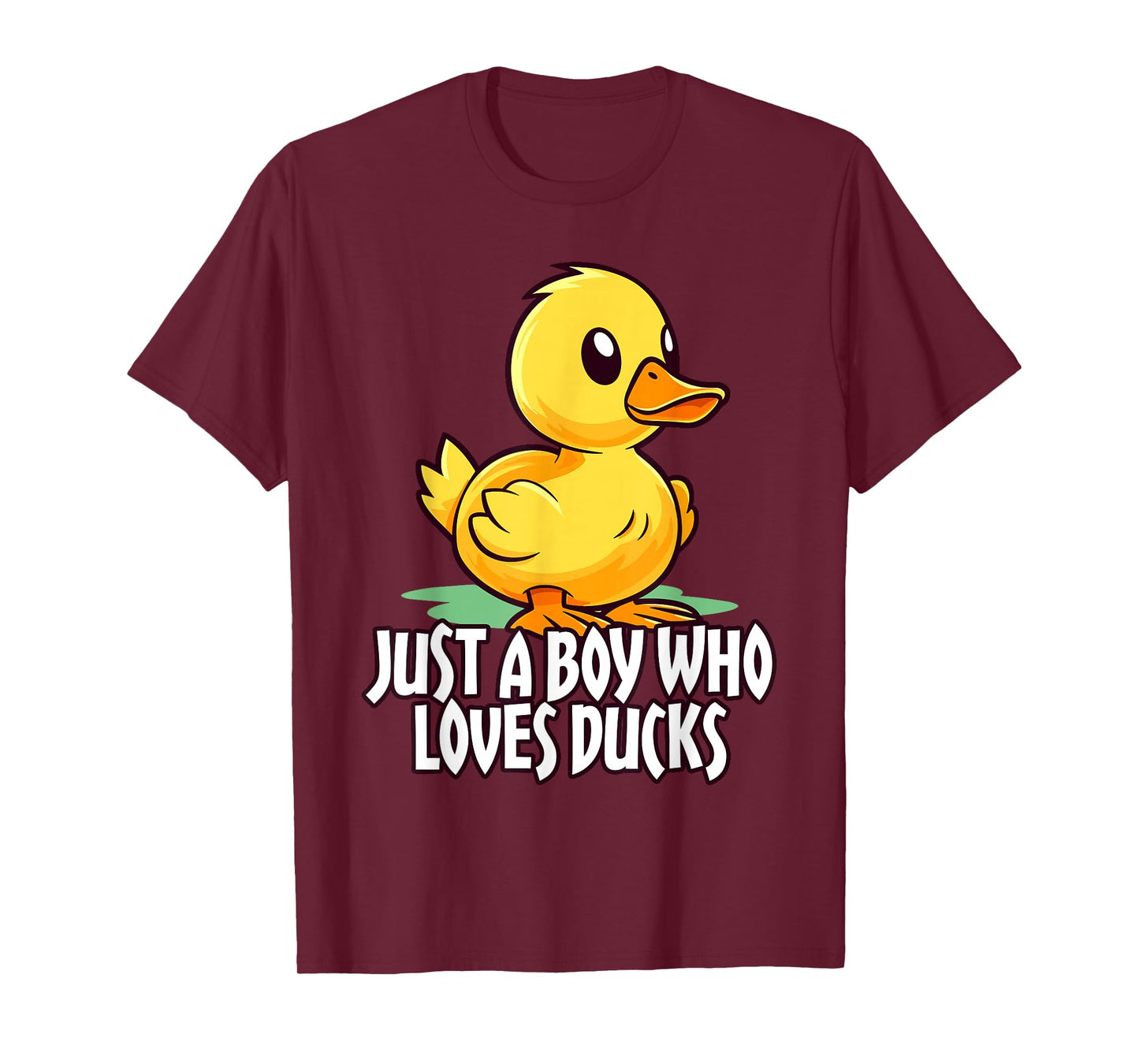 cute cartoon for duck lover just a boy who loves ducks gifts T-Shirt