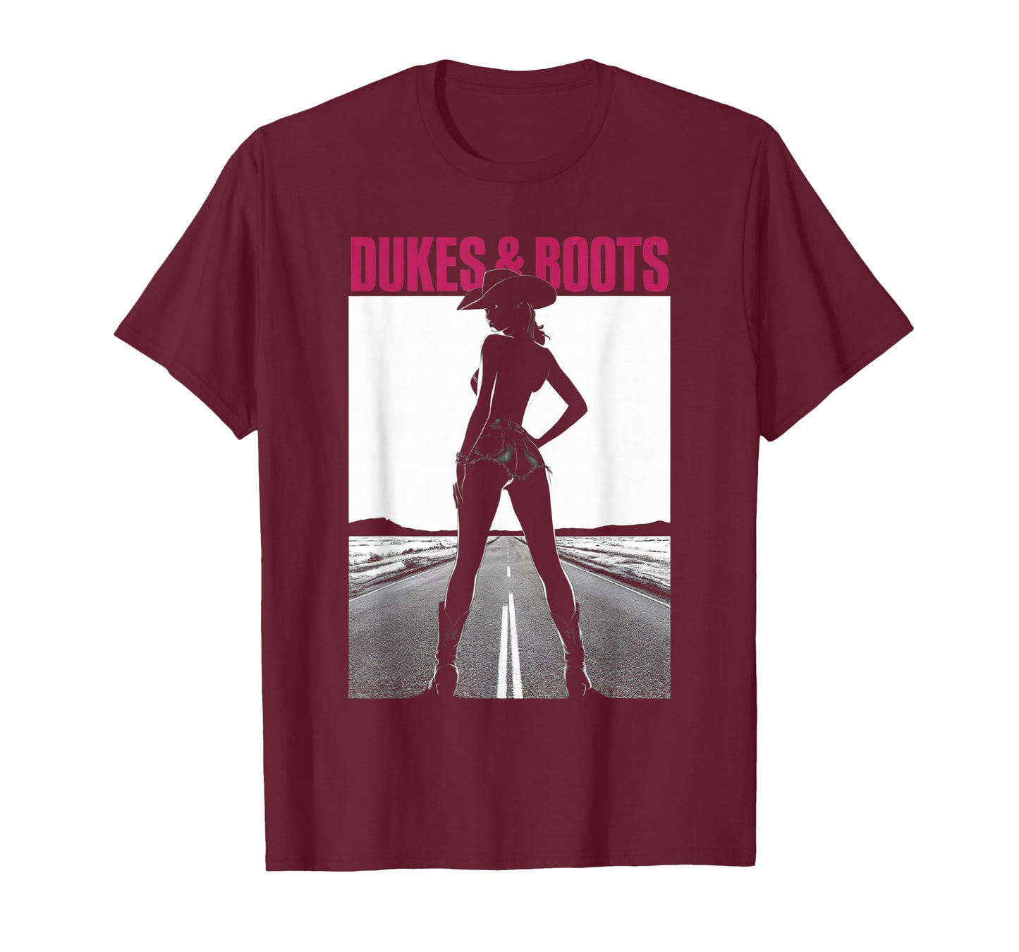 Dukes And Boots Cool Daisy Cowgirl Chick T-Shirt