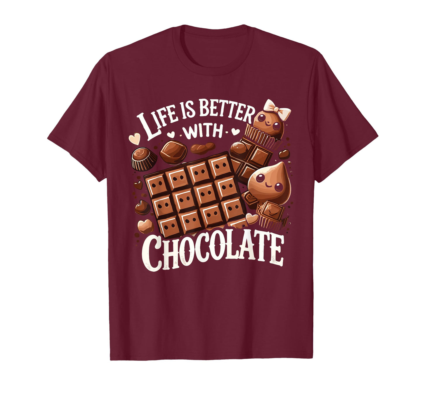 Life Is Better With Chocolate Chocolate Milk T-Shirt