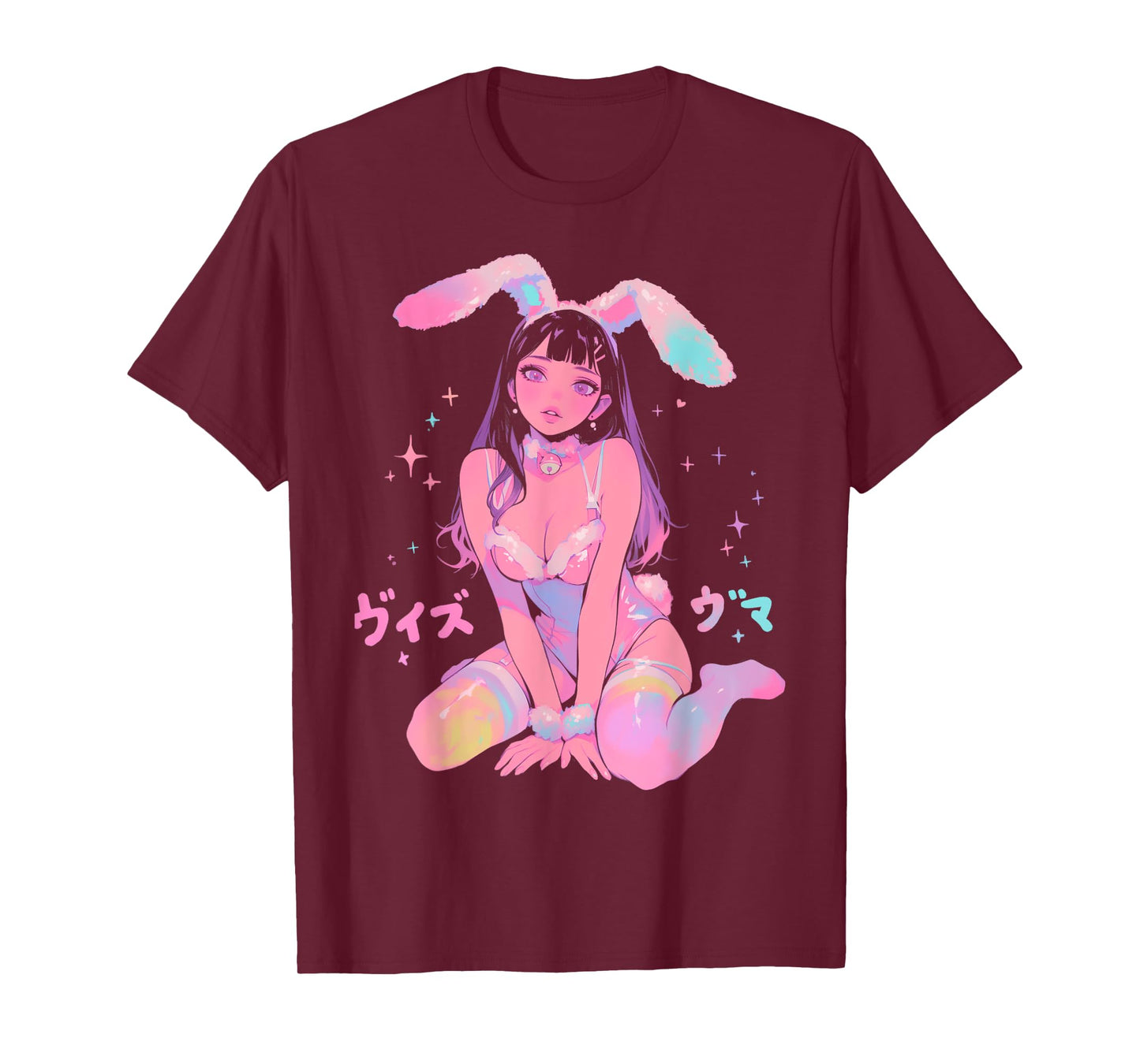 Techwear Harajuku Bunny Girl Anime Manga Waifu Cute Cool T-Shirt