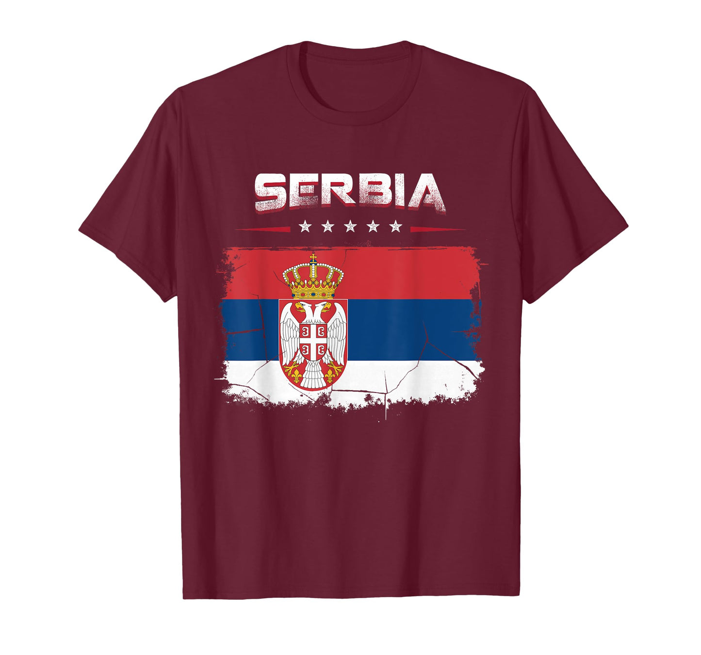 Patriotic Vintage Serbian Flag Serbia T-Shirt