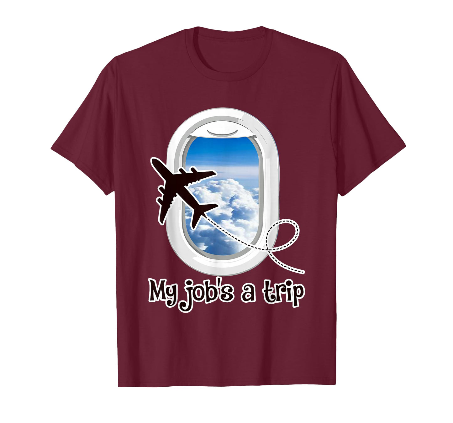 Funny Stewardess Flight Attendant Airplane Airline Pilot T-Shirt