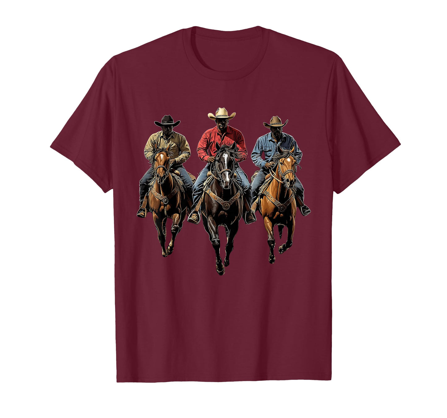 Black African American Cowboy Western Country Texas Rodeo T-Shirt