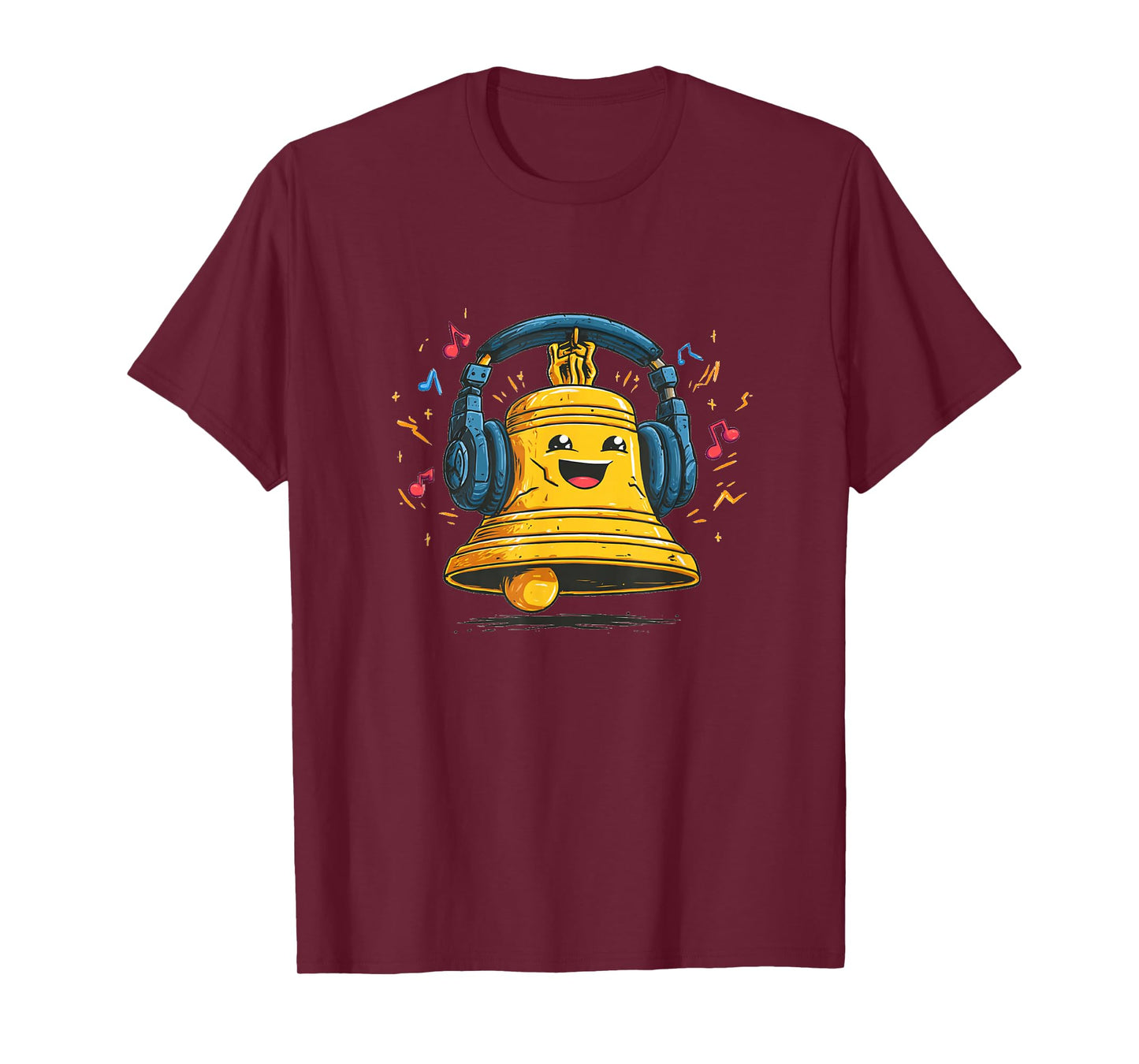 Laughing Liberty Bell with Headphones for Boys and Girls T-Shirt