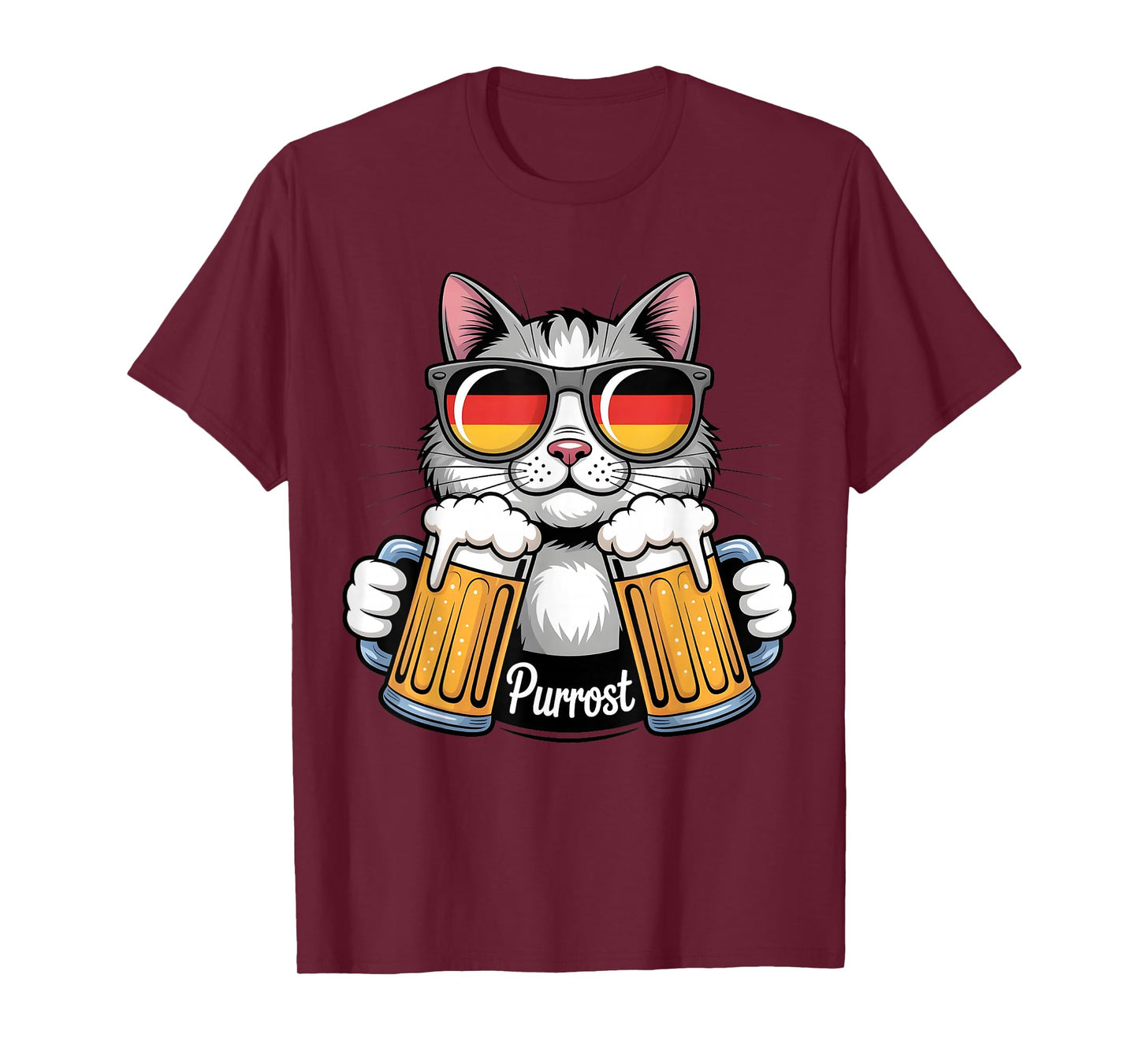 Purrost Cat Lovers German Beer Humor Oktoberfest Vibes T-Shirt