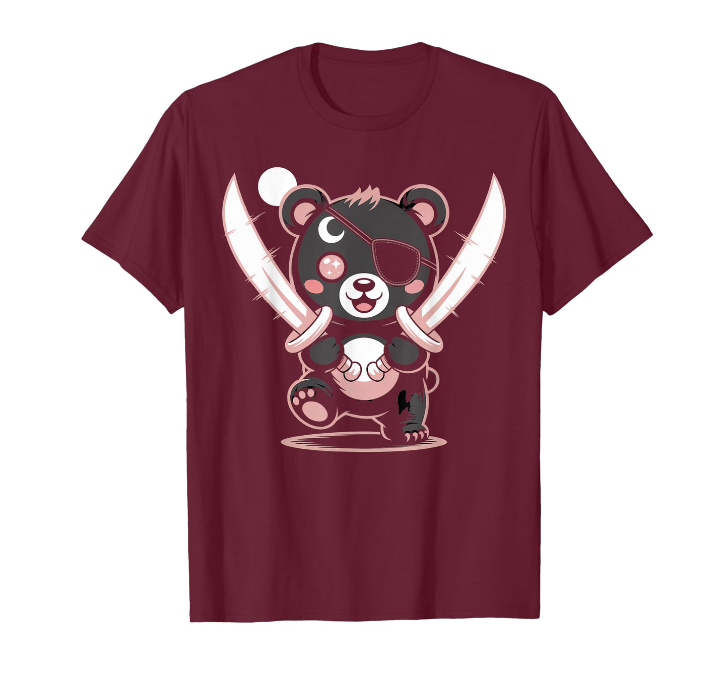 Pirate Bear Aesthetic Kawaii Goth Girl Clothes Pink Goth T-Shirt
