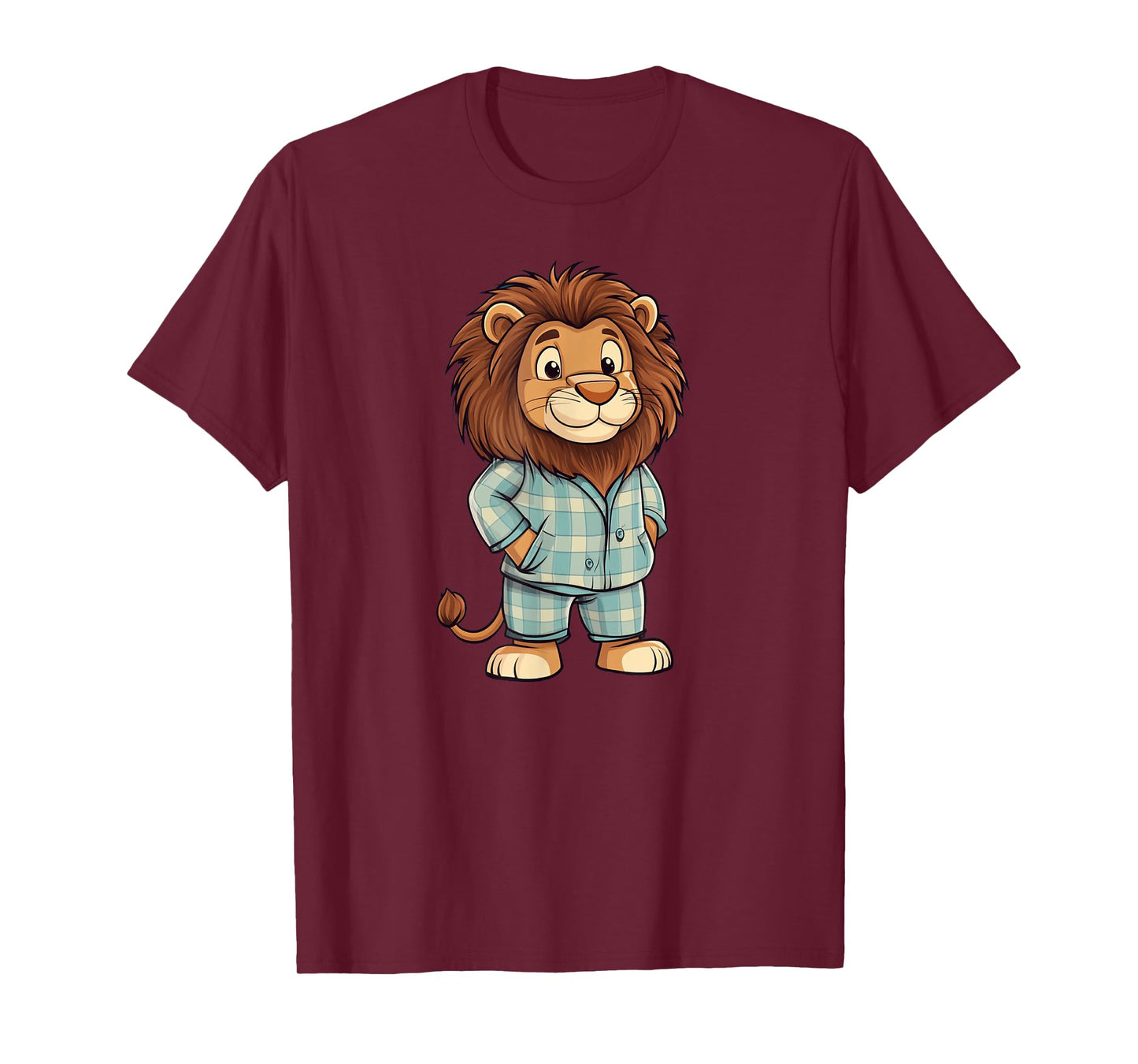 Roaring Giggles: Lion in Pajama Costume for Sleepy Lovers T-Shirt