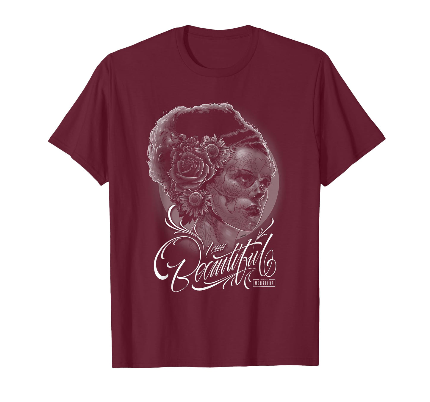 Universal Monsters Bride Of Frankenstein I am Beautiful T-Shirt