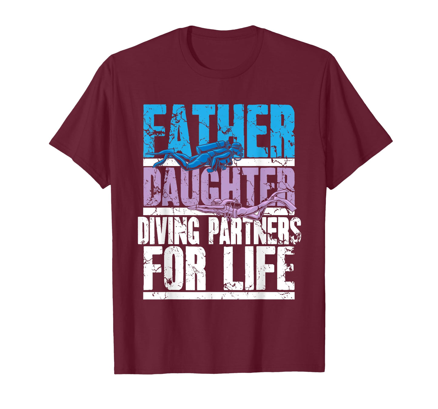 Scuba Diving Dad and Daughter Diving Partners for Life T-Shirt