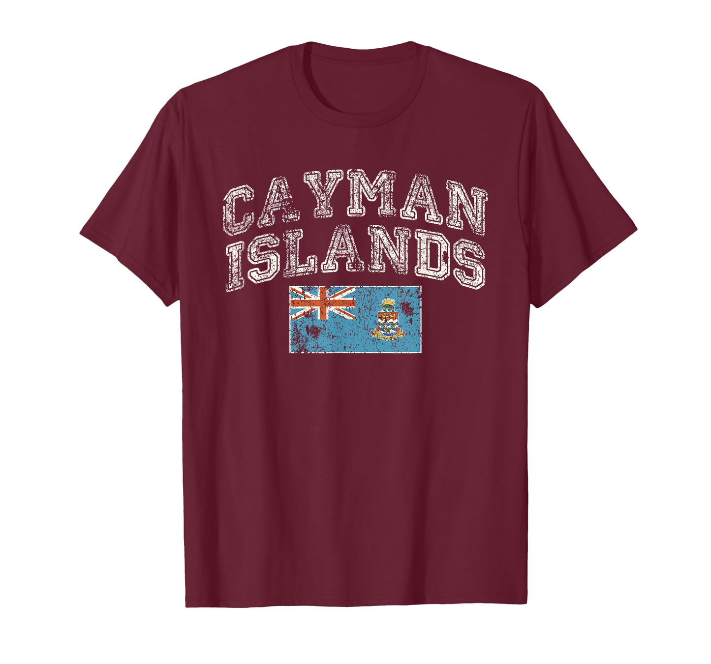 Vintage Retro Faded Cayman Islands Flag T-Shirt