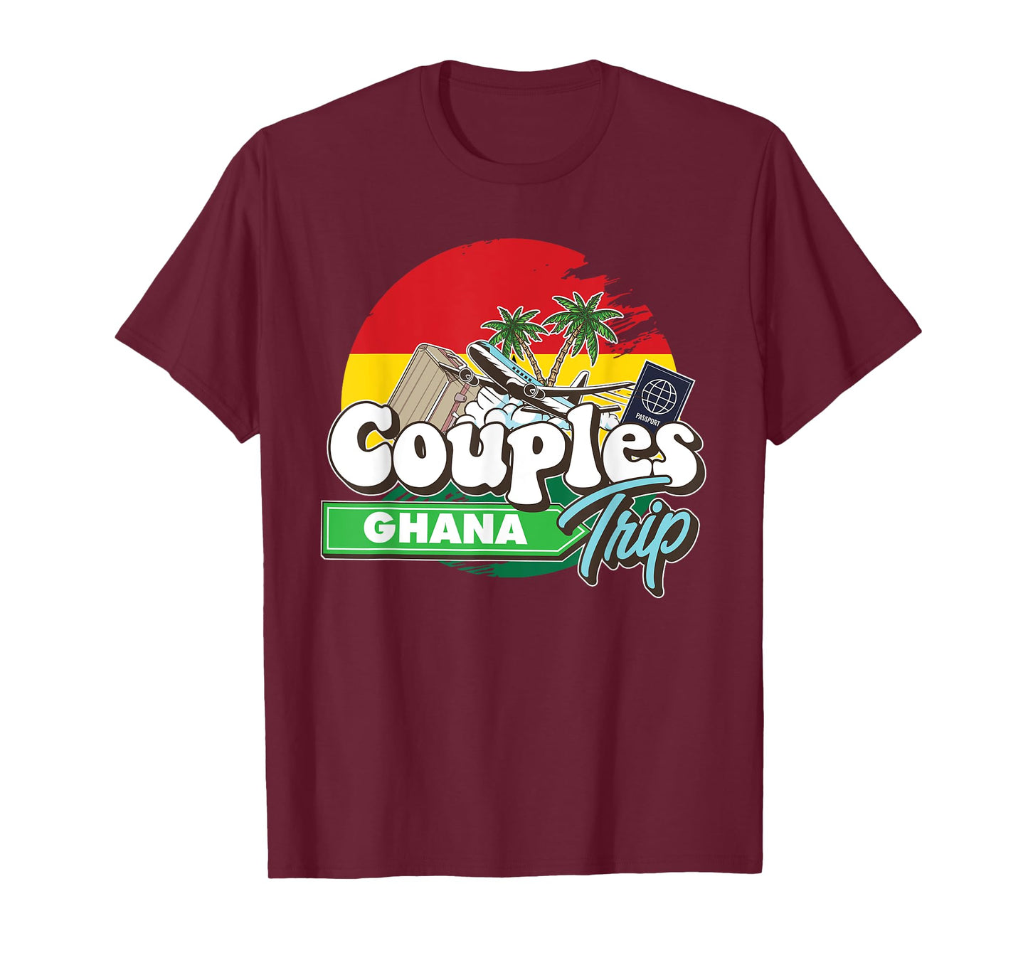 Couples Trip Ghana Bound Couple Travel Goal Vacation Trip T-Shirt