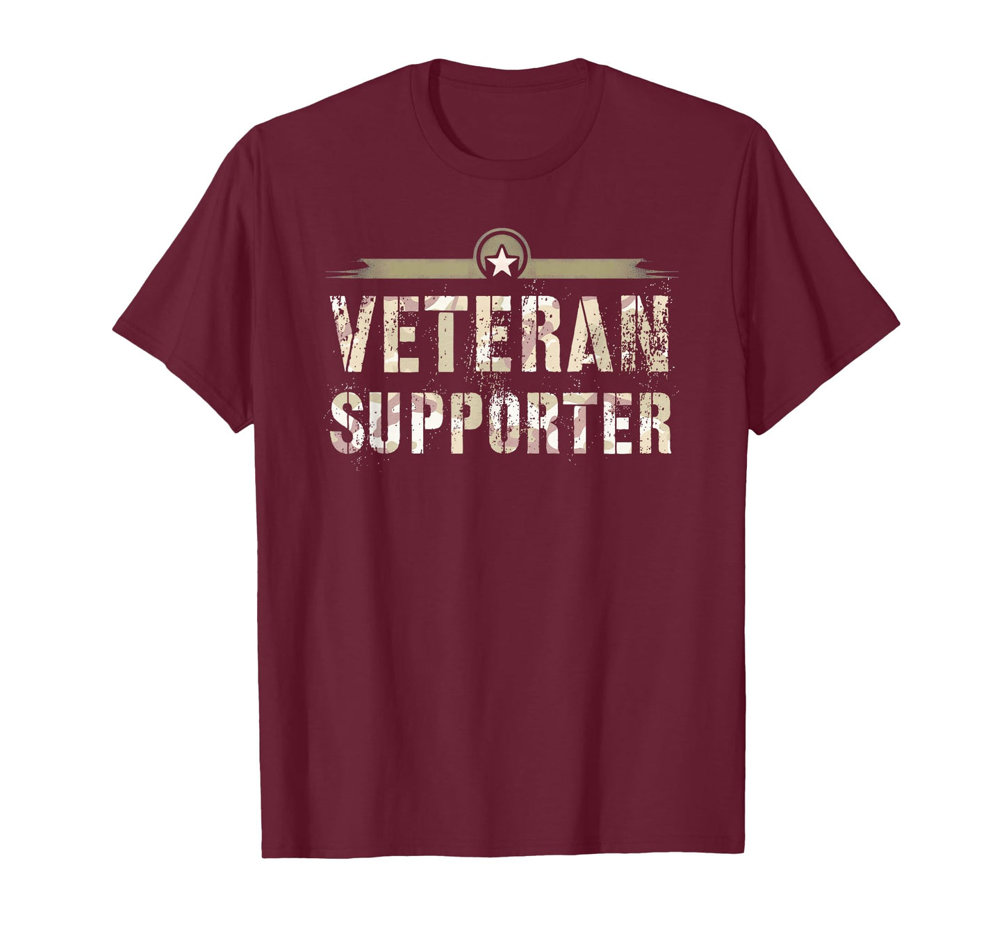 Heroes VETERAN SUPPORTER Proud Soldier Military Officer T-Shirt
