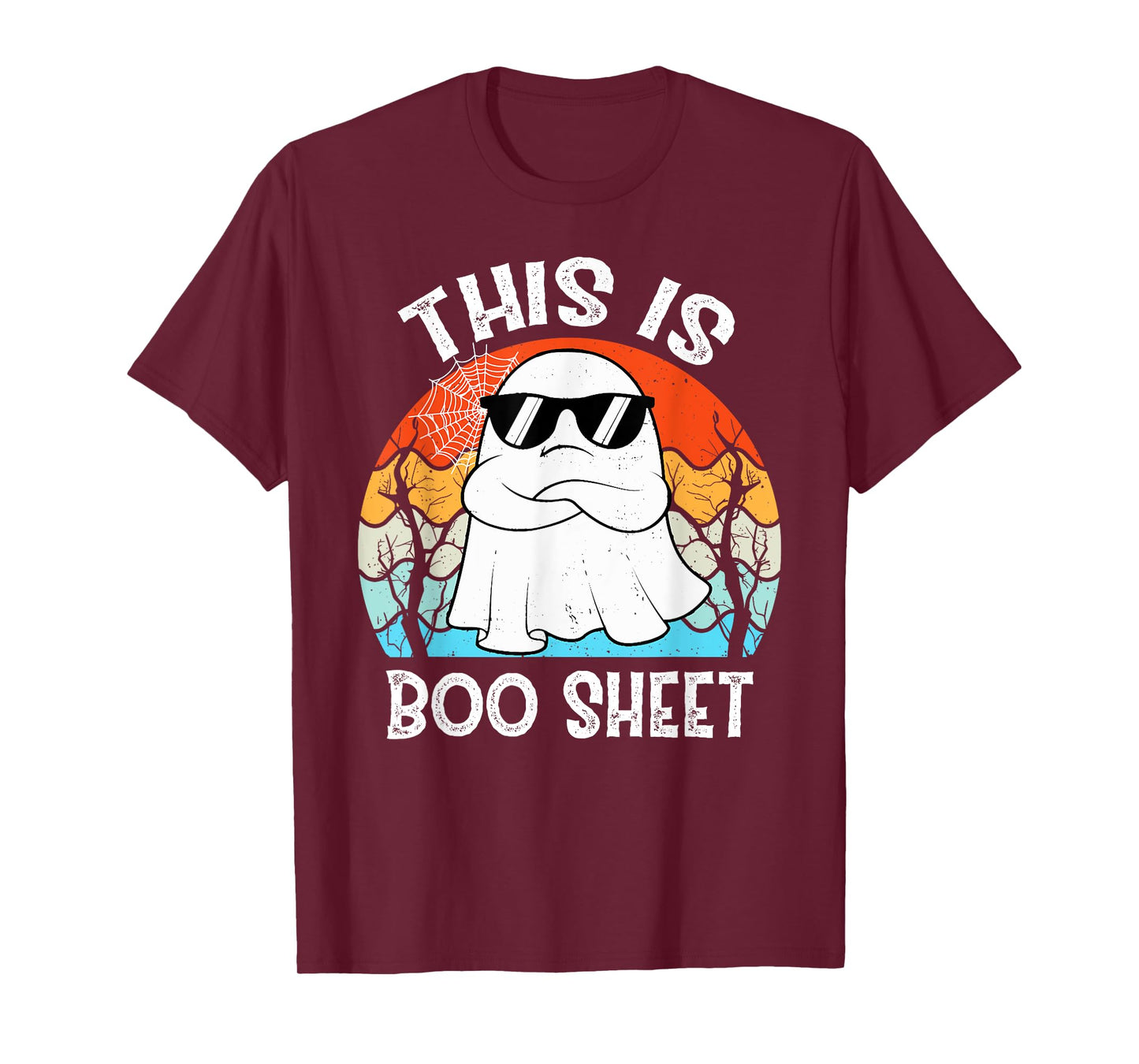 Vintage This Is Some Boo Sheet Ghost Retro Halloween Funny T-Shirt
