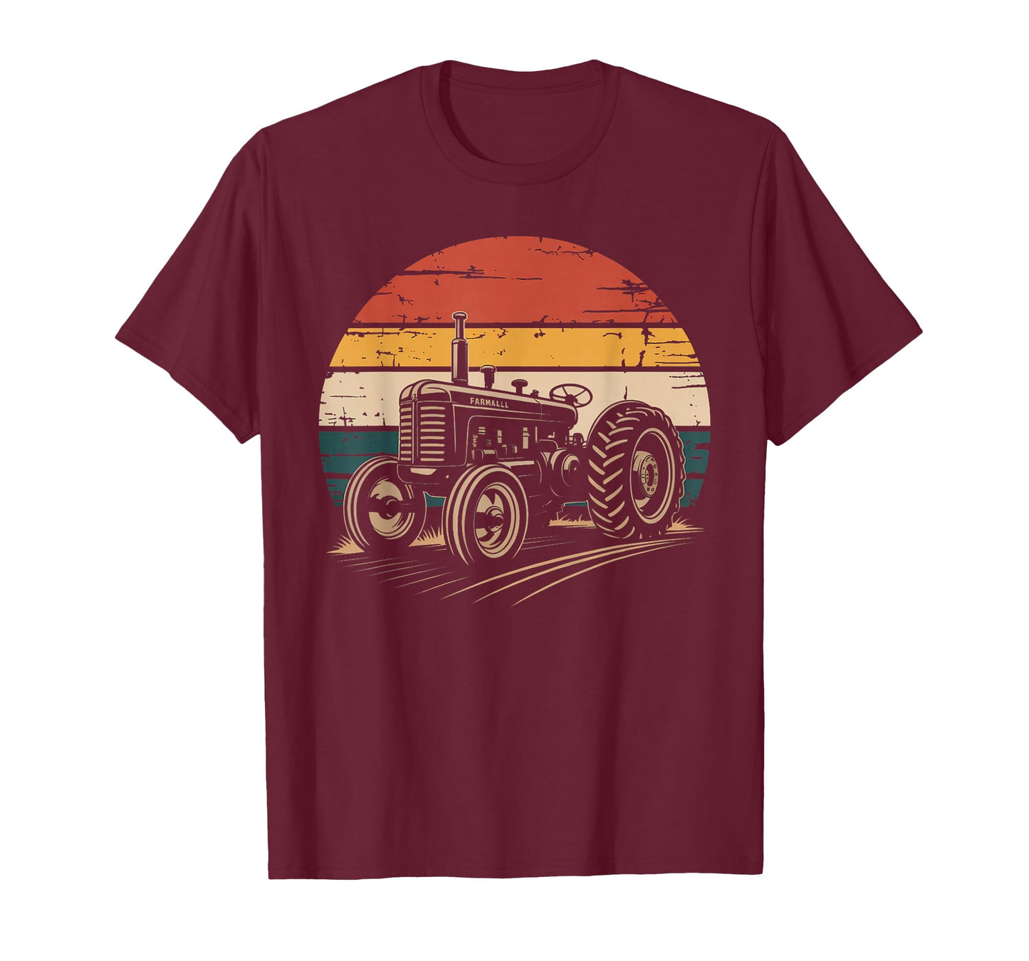 Retro Farm Tractor Farmer Agriculture Life Vintage Men Women T-Shirt