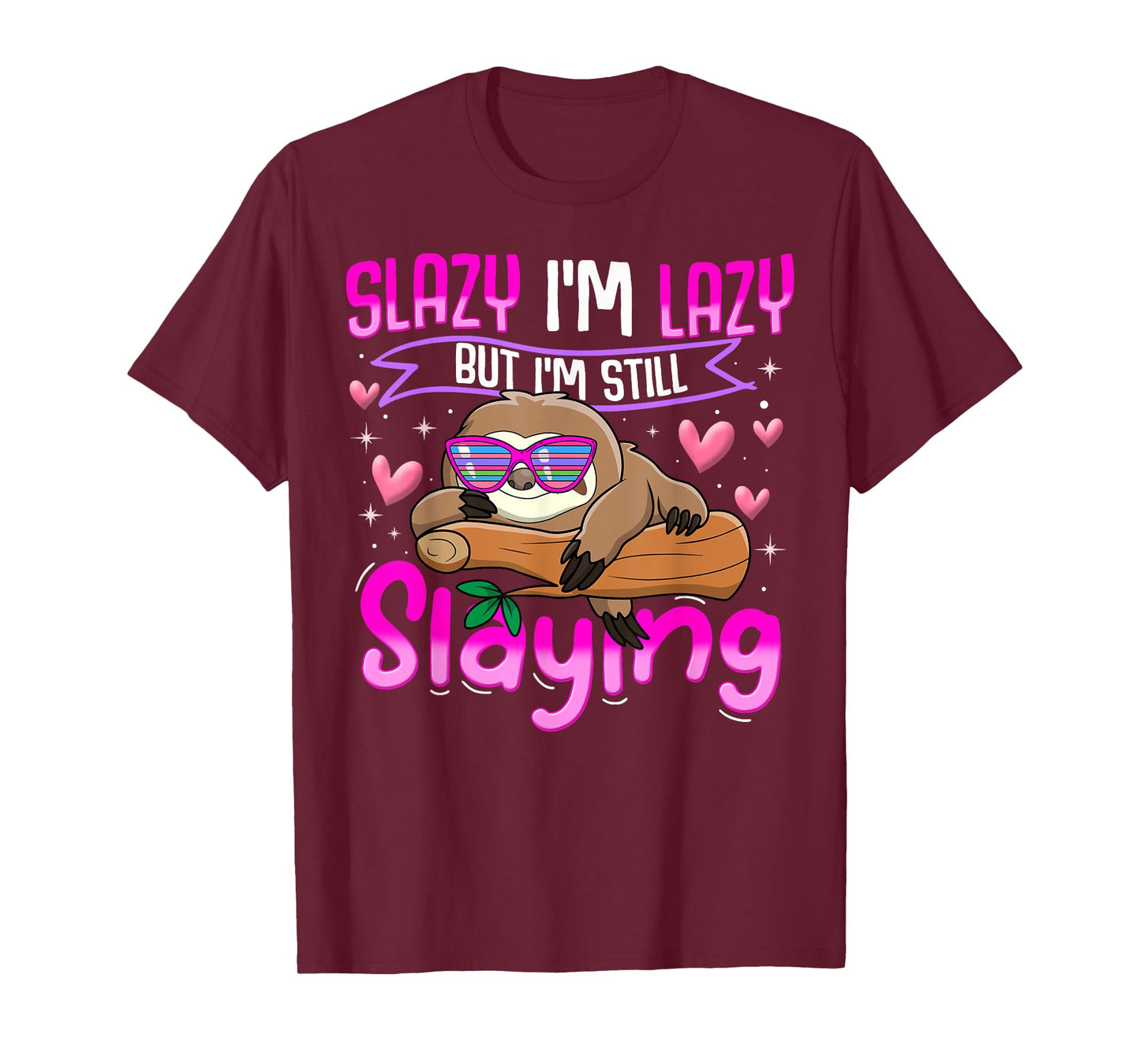 Tween Girl Shirt Funny Animal Sloth Trendy Slazy Gift T-Shirt