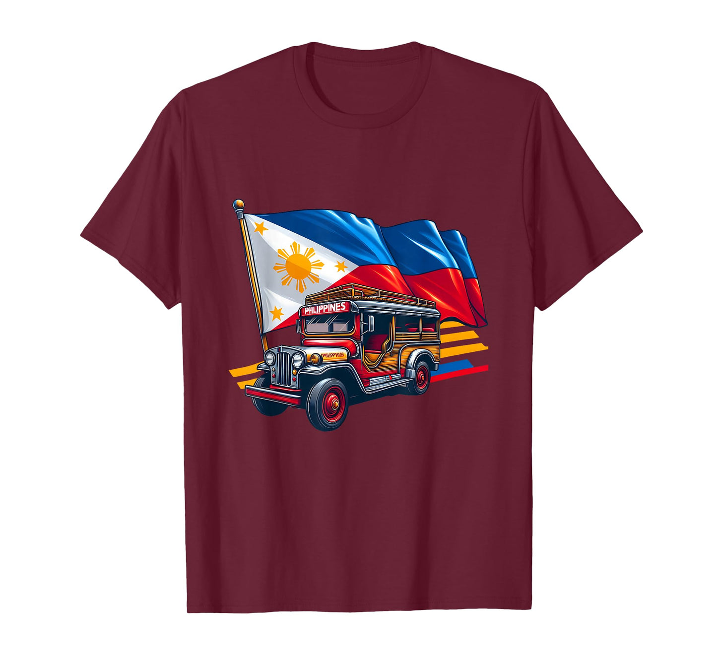 Philippines Flag Proud Filipino Souvenir Philippines Jeepney T-Shirt