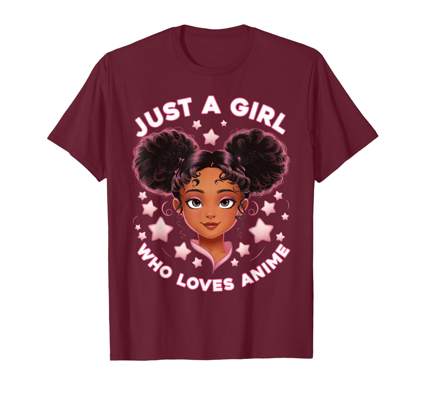 Just A Girl Who Loves Anime Otaku Merch African American T-Shirt