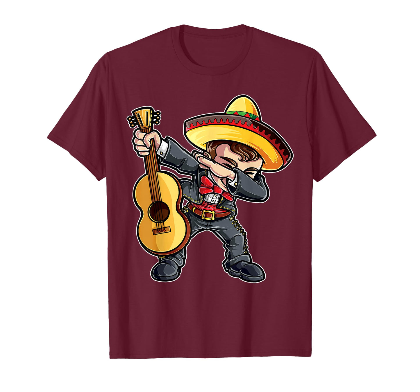 Dabbing Mariachi Cinco de Mayo Boys Girls Men Mexican Funny T-Shirt