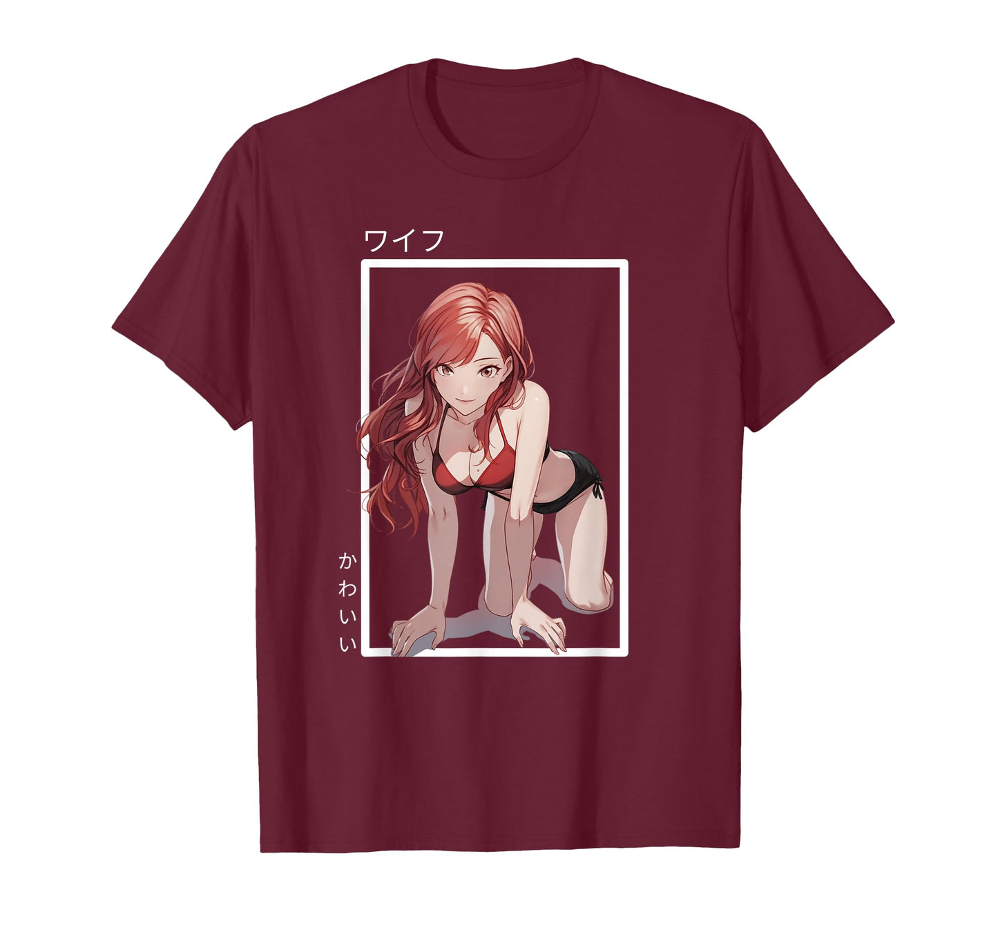 Waifu Anime Girl For Men Women Hentai Weeb Japanese Graphic T-Shirt