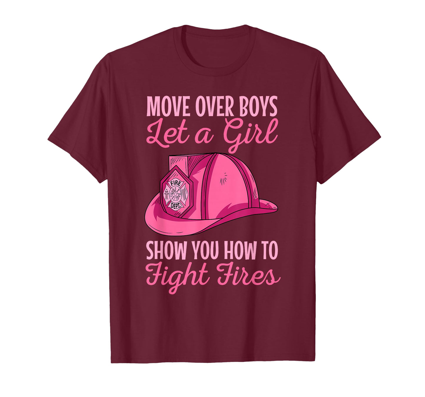 Firewoman Firefighter Women Volunteer Firefighting Rescuer T-Shirt
