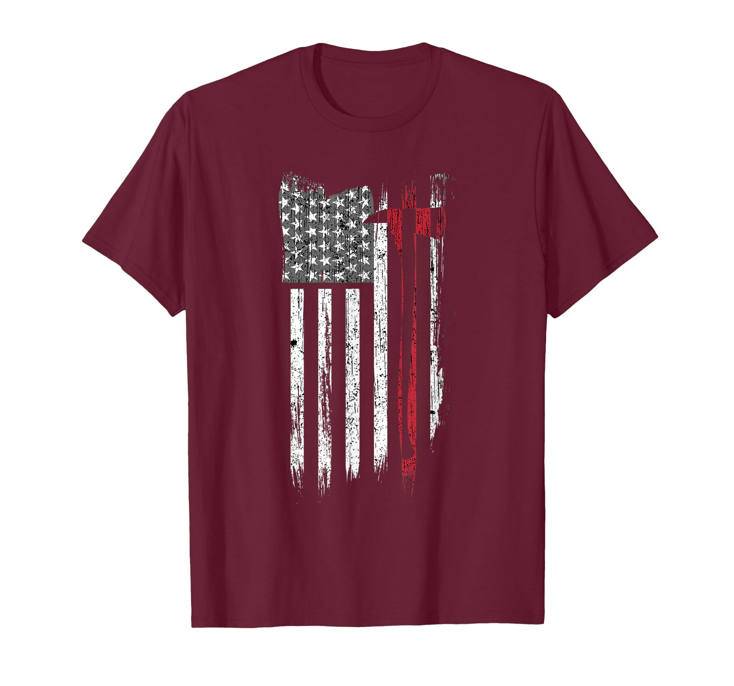 Thin Red Line American Flag Firefighter Support T-Shirt