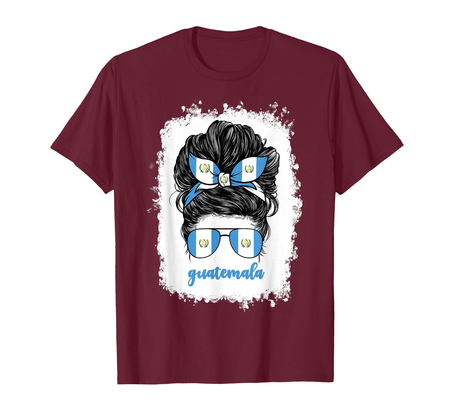 Chapina Guatemalan Women Girls Guatemala Flag Girl Woman T-Shirt