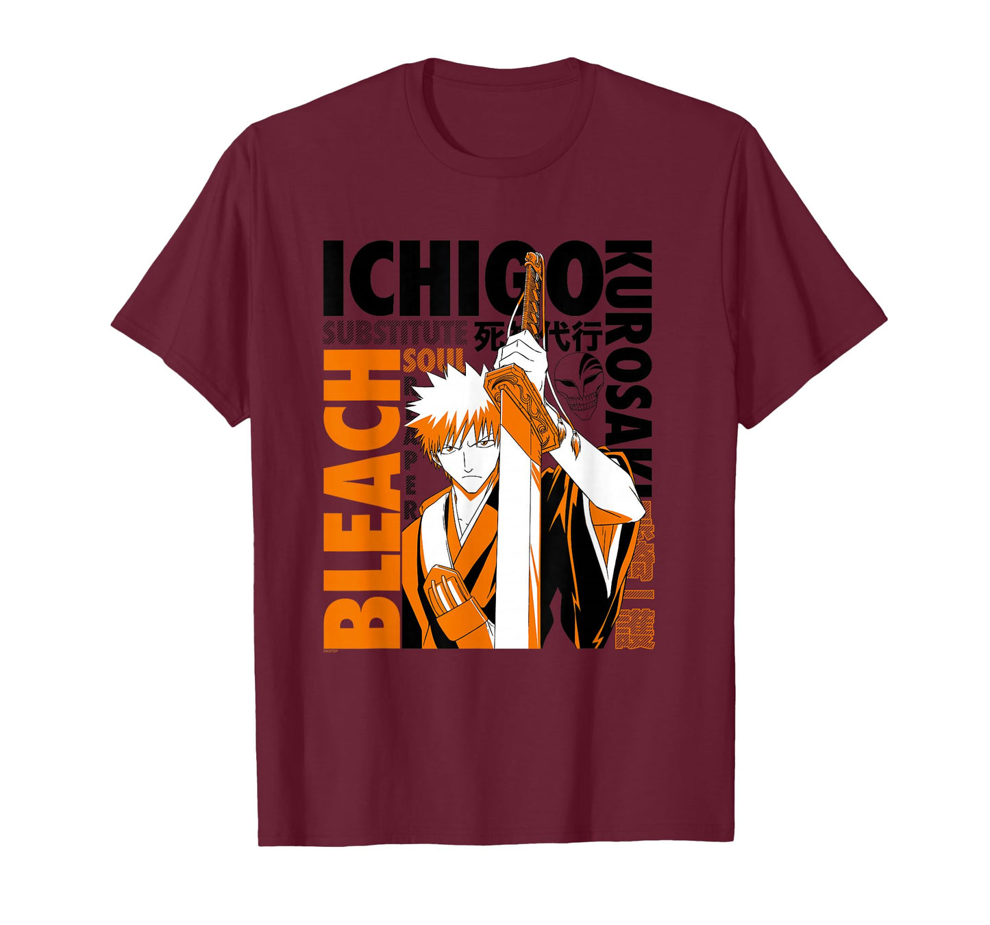 Bleach Ichigo with Text Collage Anime T-Shirt