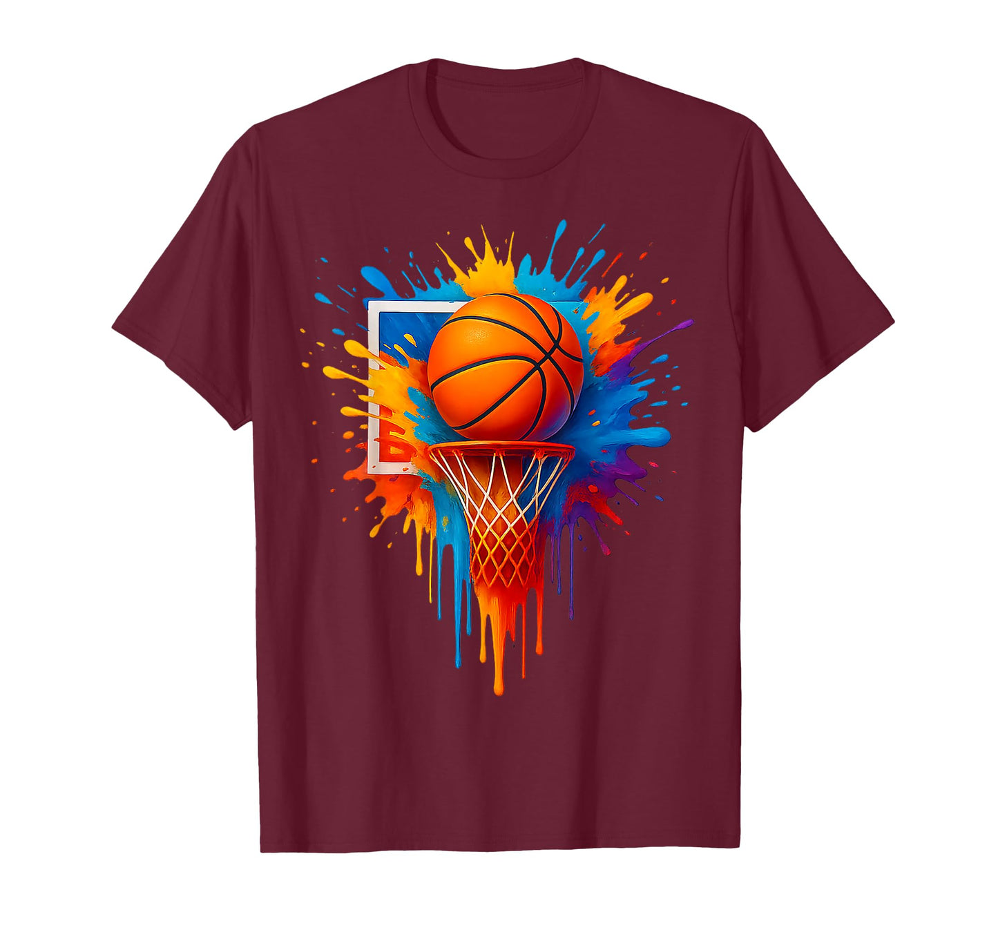 Colorful Basketball Tie Dye Funny Gift For Men Women Boy Kid T-Shirt