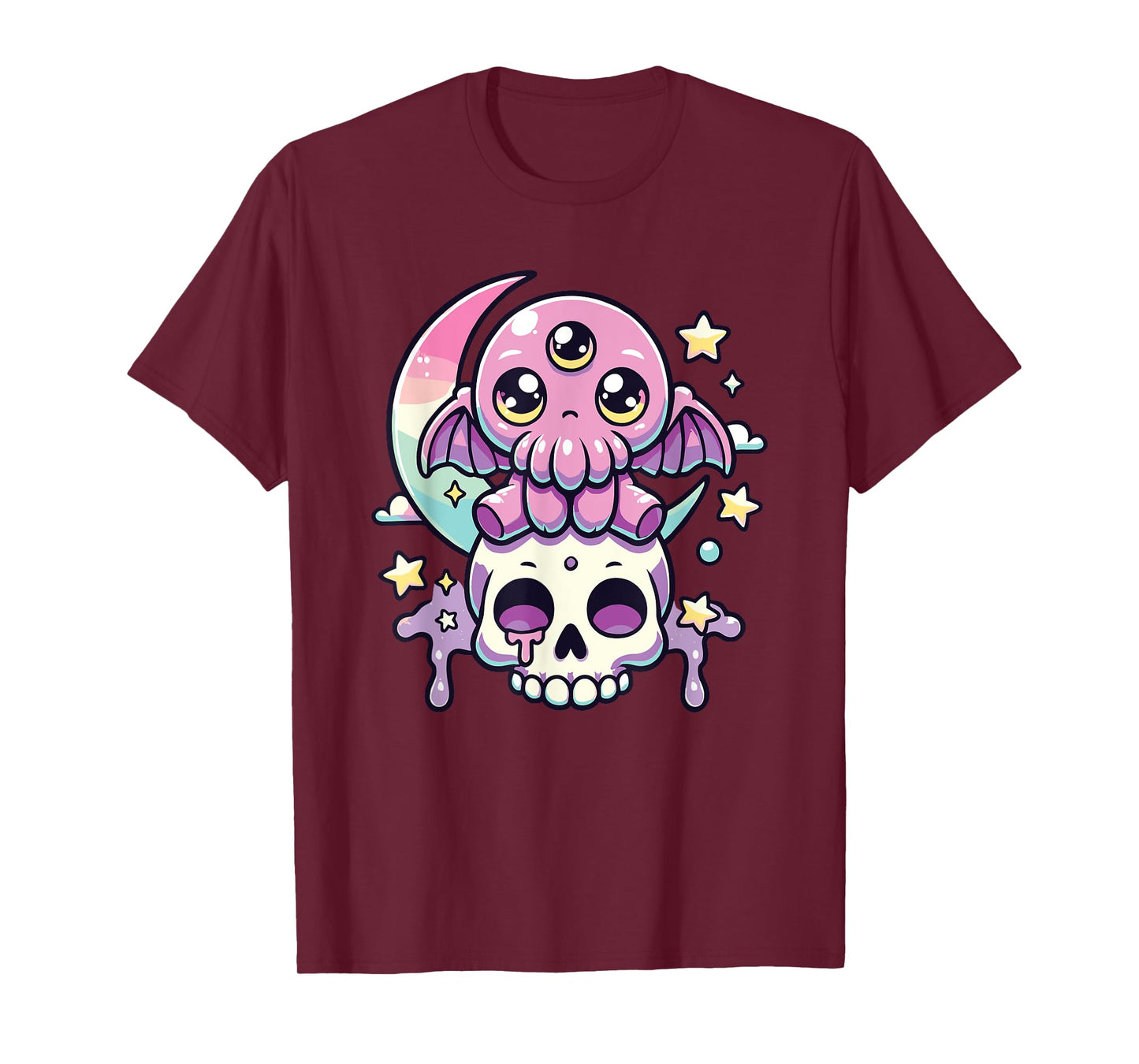 Kawaii Gothic Cthulhu Pastel Colors Gothic Goth Cthulhu T-Shirt