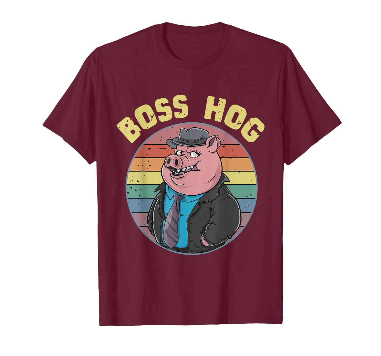 Hog Boss Funny Swine Costume Animal Cool Pigs Humor T-Shirt