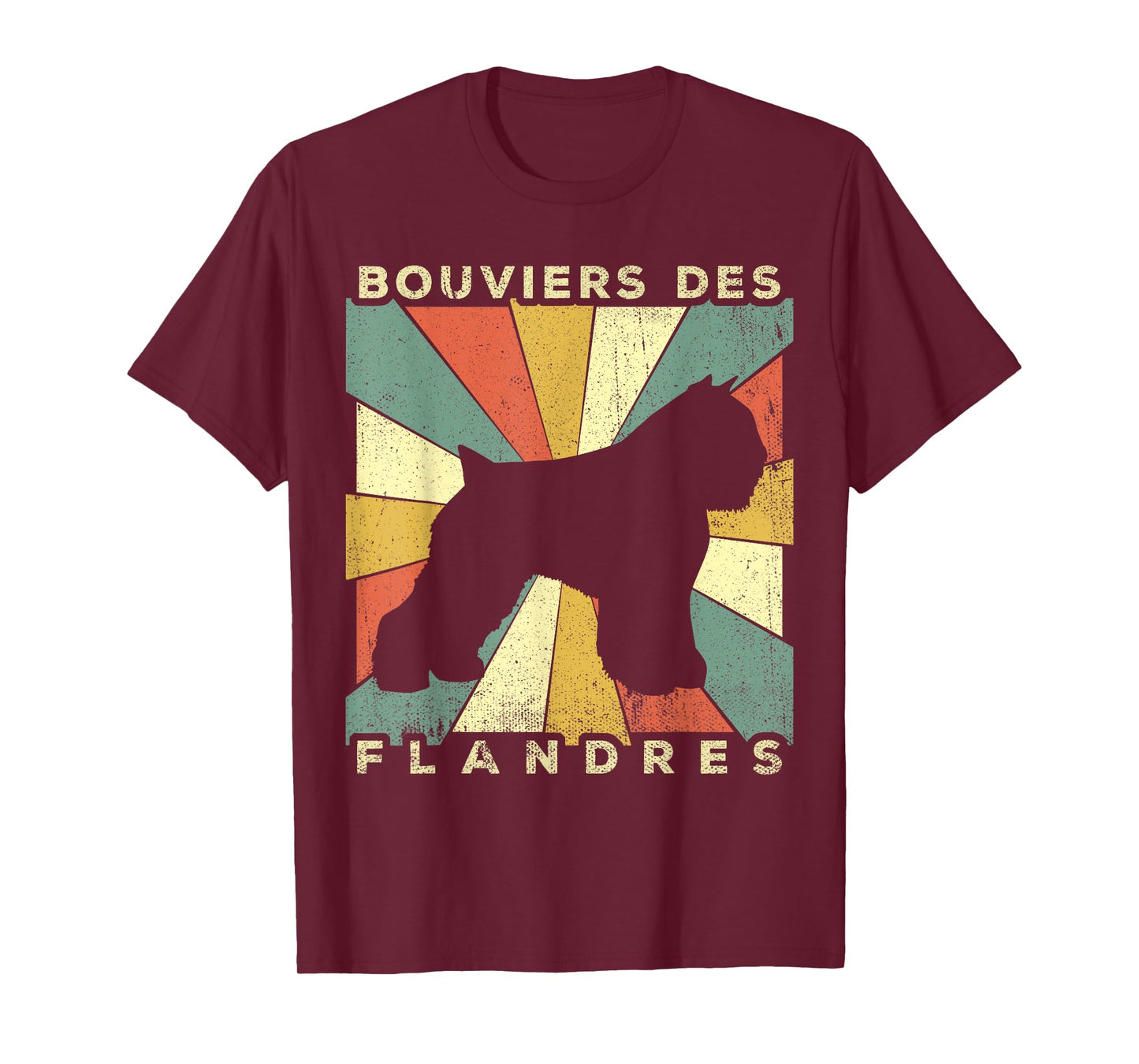 Bouviers des Flandres Dog Retro 70s Vintage Gift T-Shirt for Men Women Girls Kids