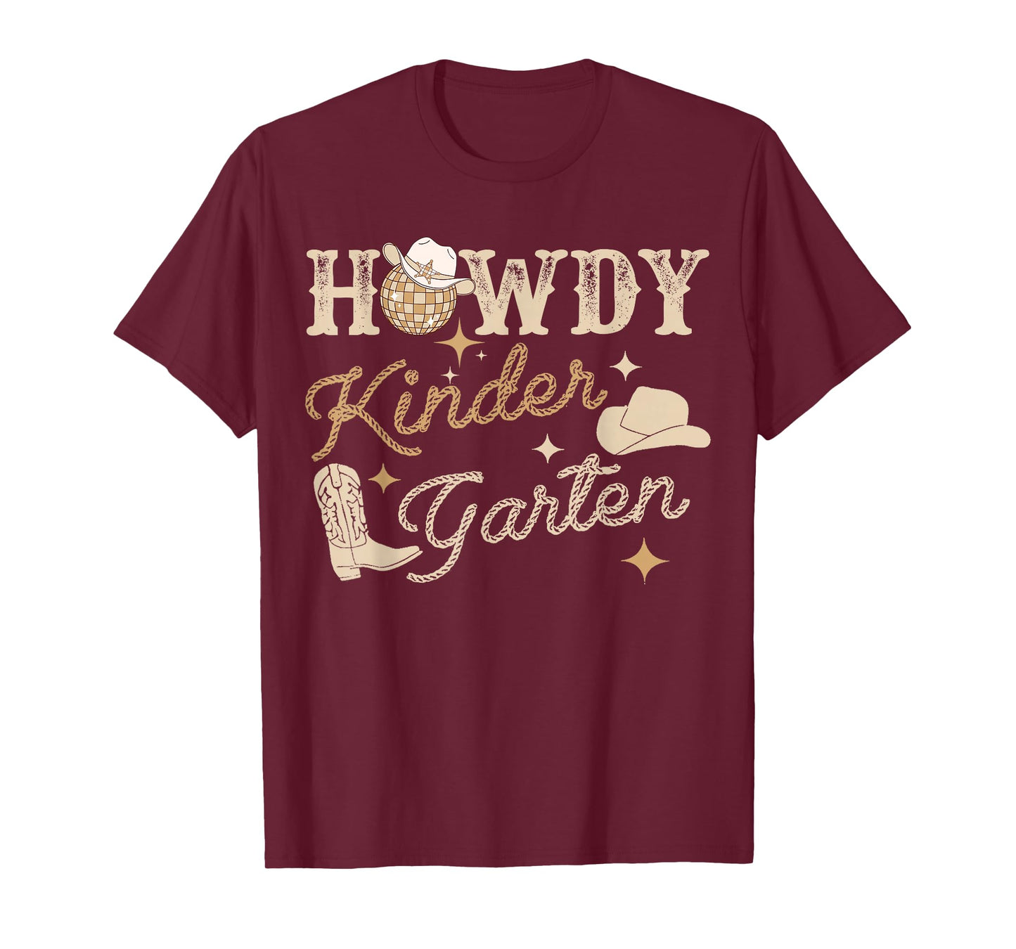 Howdy Kindergarten Teacher Rodeo Country Western Cowgirl T-Shirt, Small, Grey