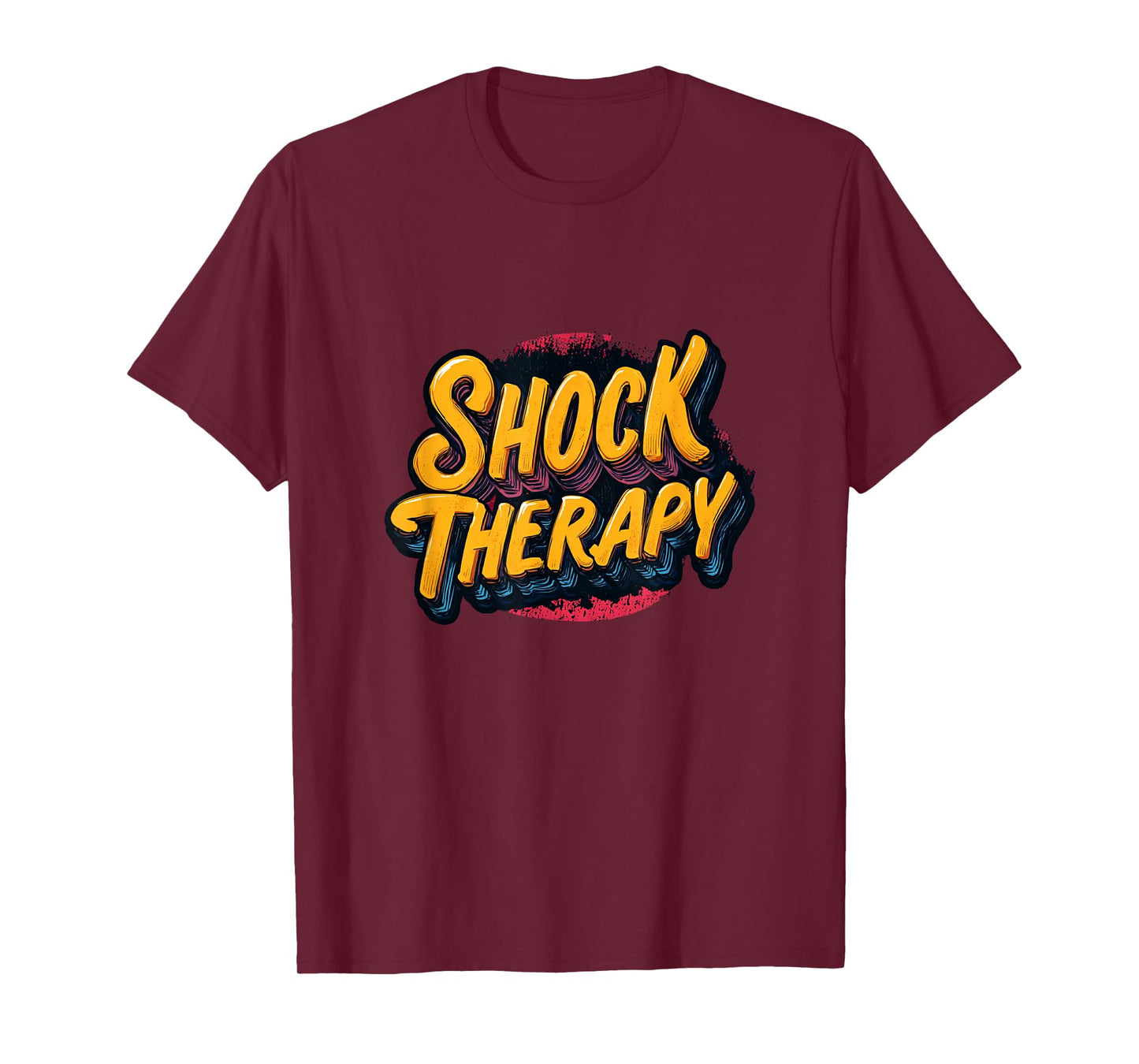 Vibrant and Cool Shock Therapy Emblem T-Shirt