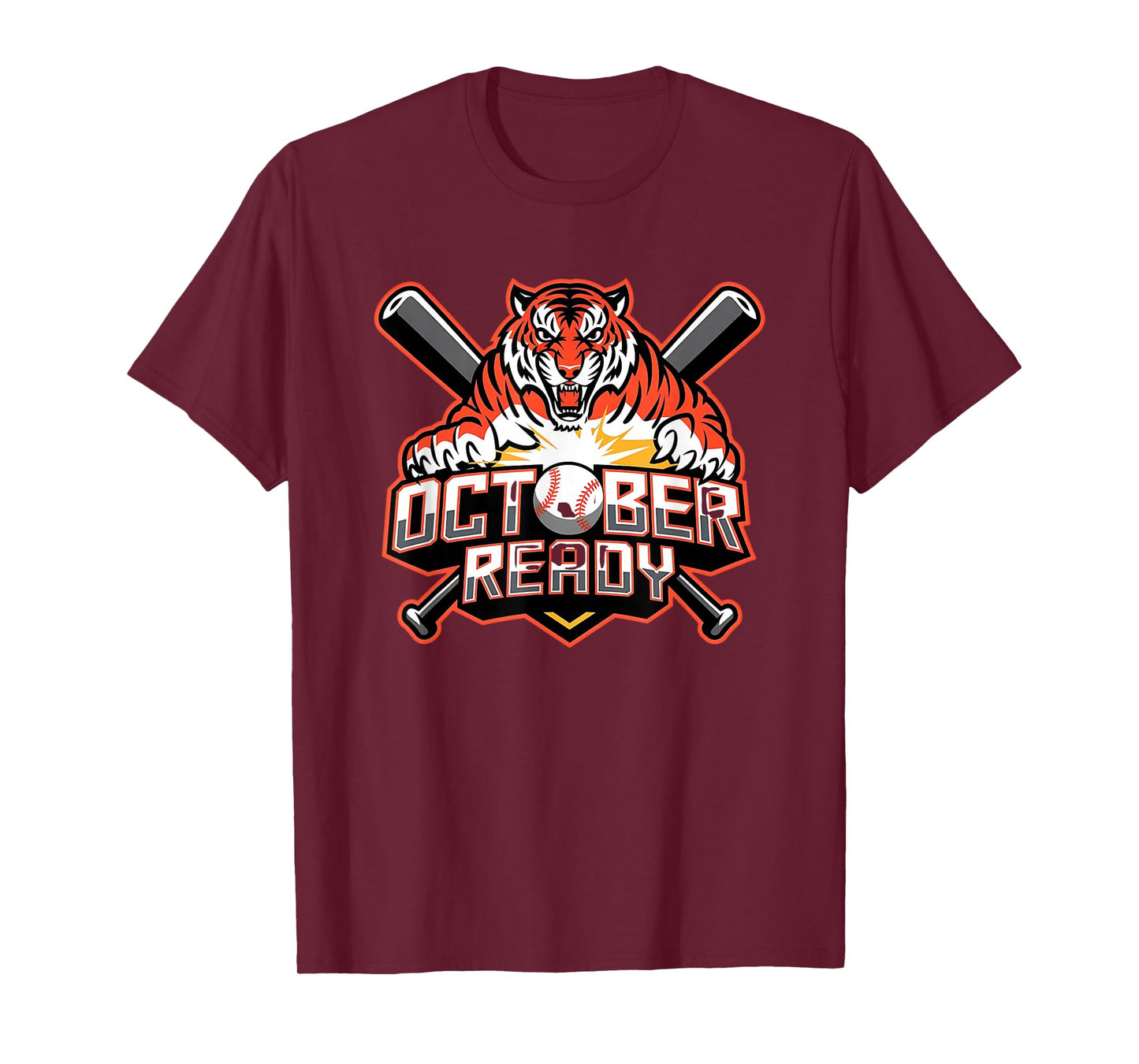 October Ready Baseball Tigers Fan Outfit T-Shirt