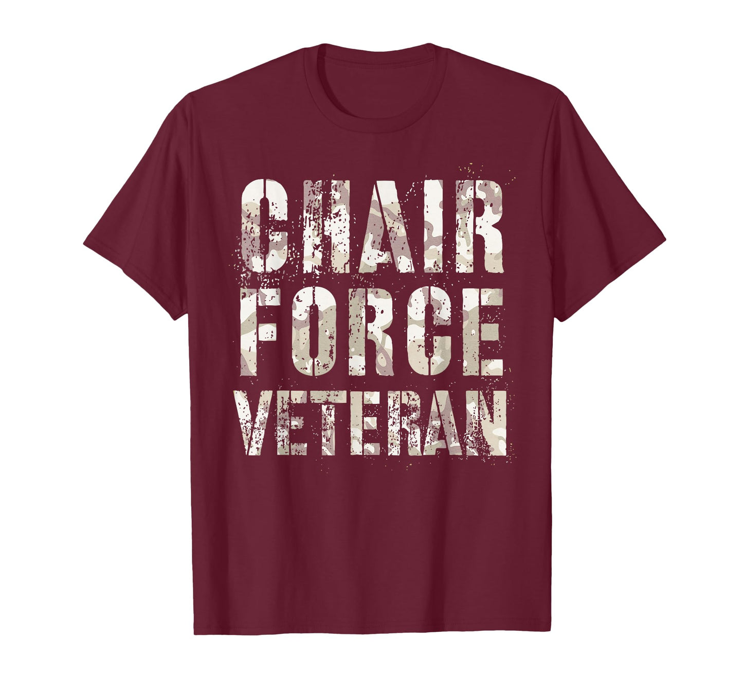 Force Veteran Airman Warrior Proud Air Troops Vintage Style Armchair T-Shirt