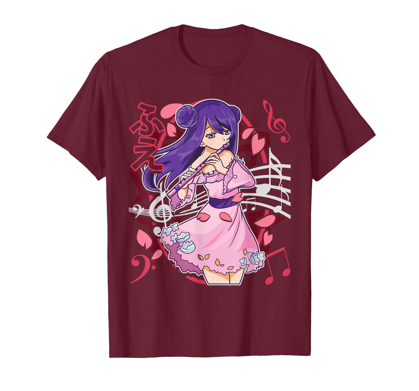 The Flutist | Anime Flute Musician Marching Band Manga Otaku T-Shirt