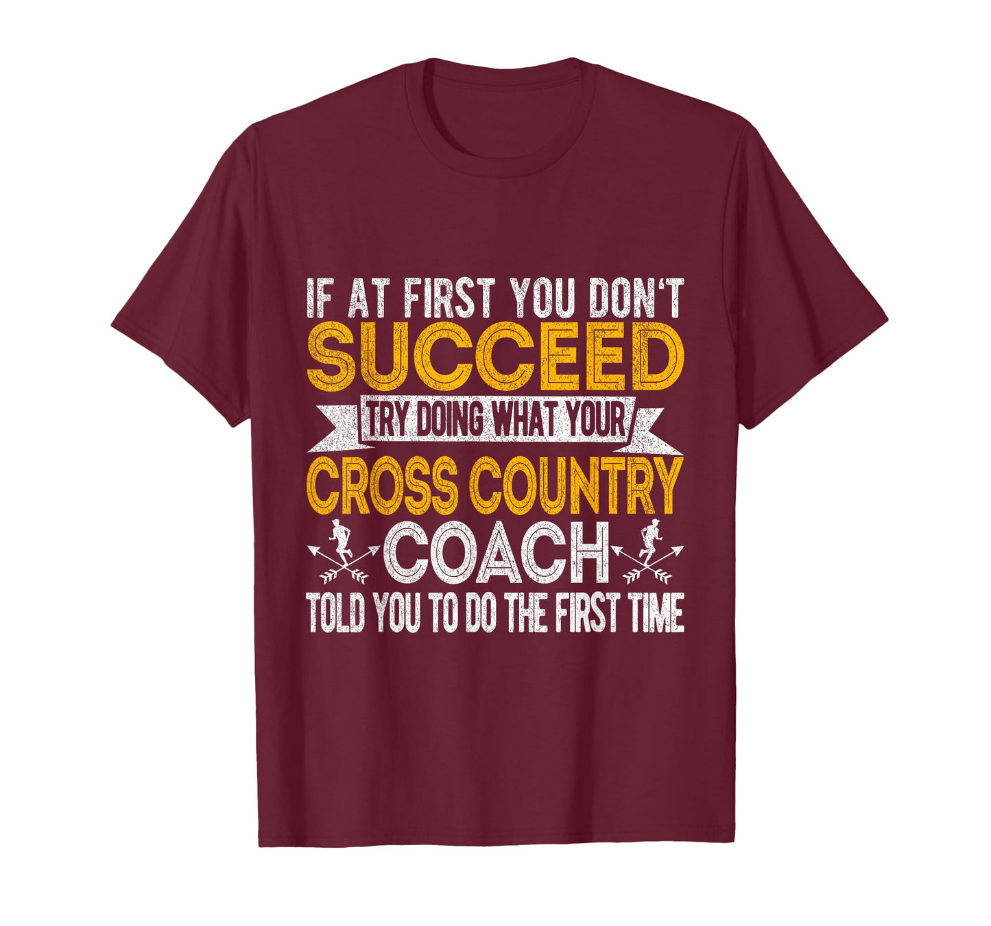 Funny Cross Country Coach Cross Country Running Runner Retro T-Shirt