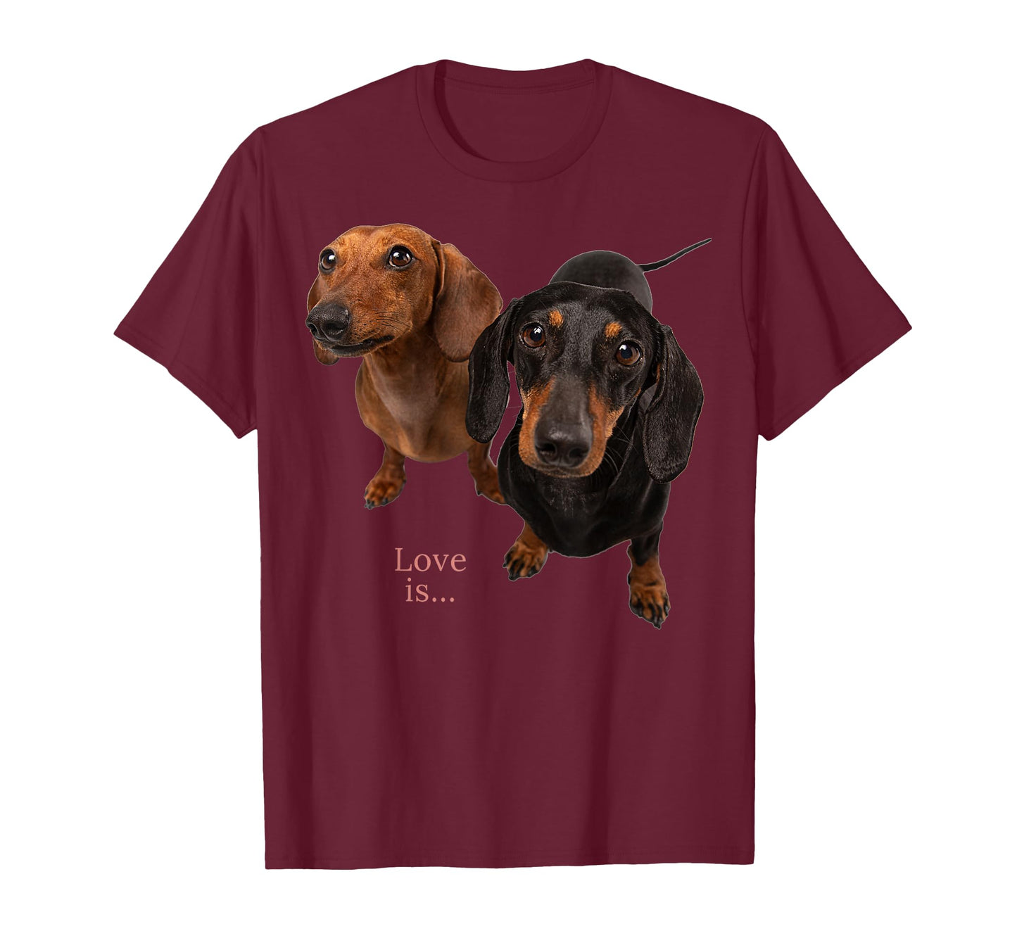 Dachshund Shirt Doxie Mom Dad Love Wiener Dog Puppy Cute Tee T-Shirt