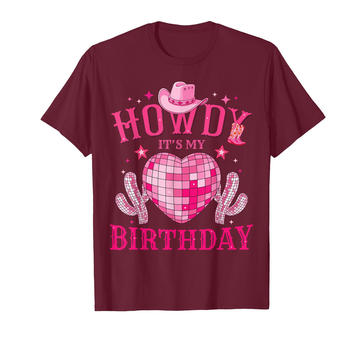 Howdy Its My Birthday Cowgirl Rodeo Western Girls Women T-Shirt