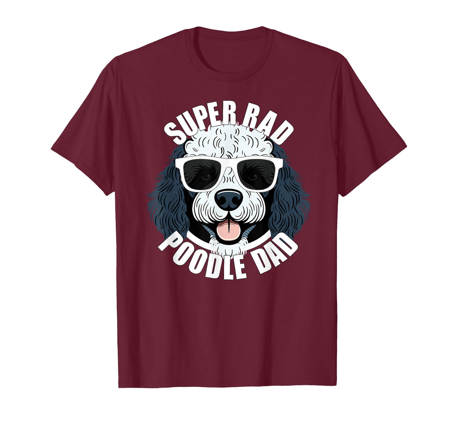 Poodle Dad Funny Father’s Day Parti Poodle Dog Dad Men’s T-Shirt
