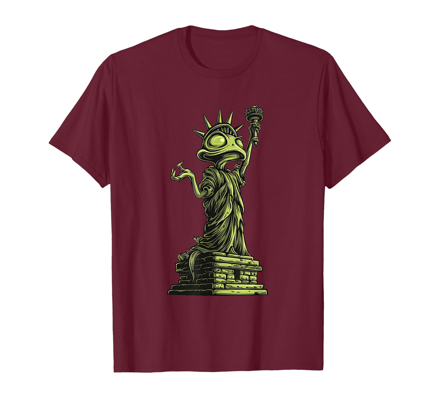 Liberty Alien Look Costume for Funny Freedom T-Shirt