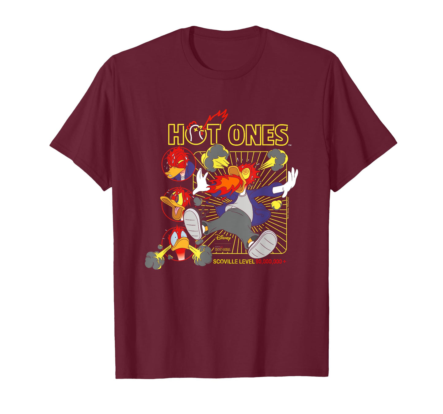 Disney Hot Ones Donald Duck Scoville Level 90000000 And Up T-Shirt