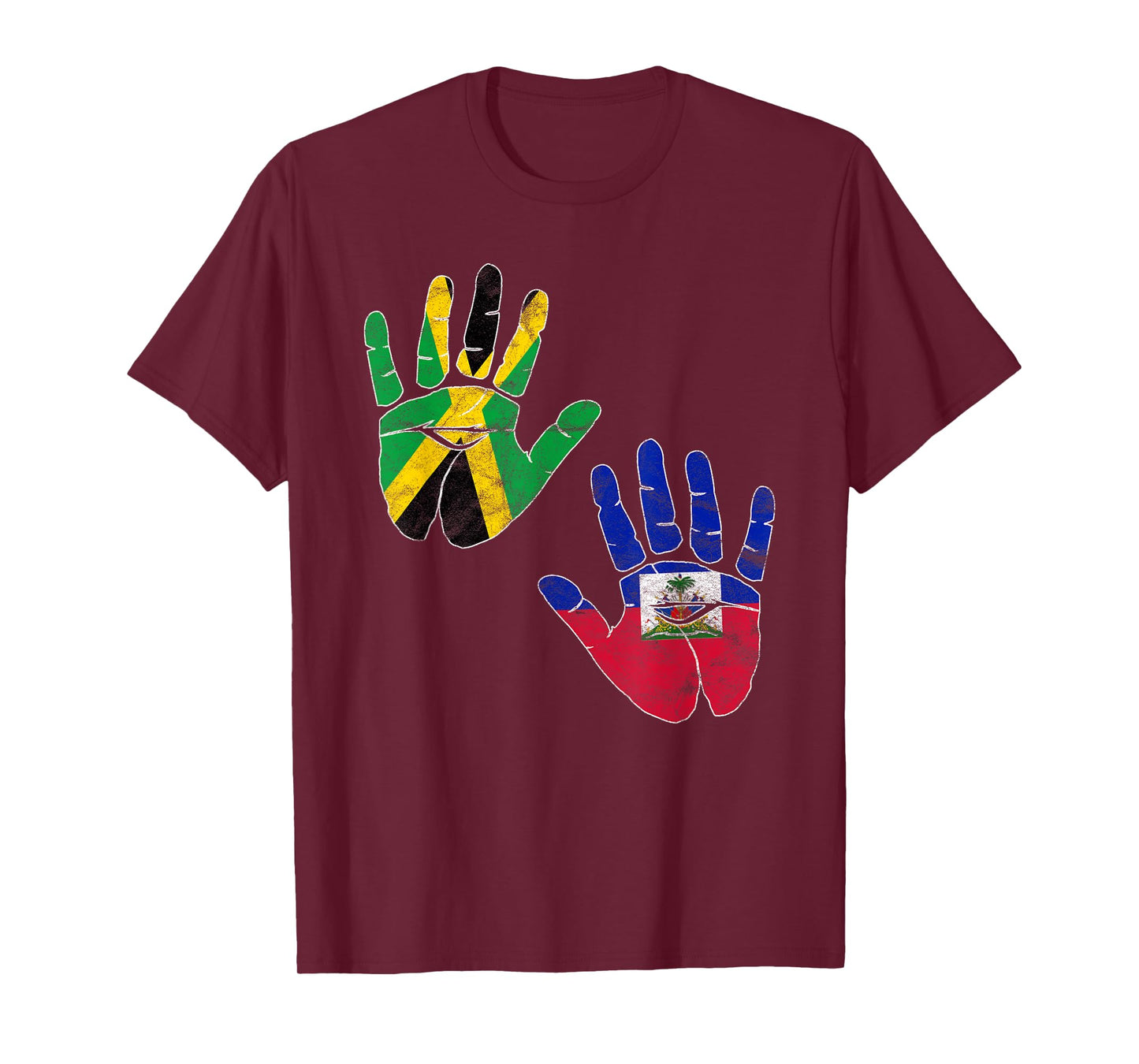Haiti Haitian America Jamaica Caribbean Combo Mixed Kids T-Shirt