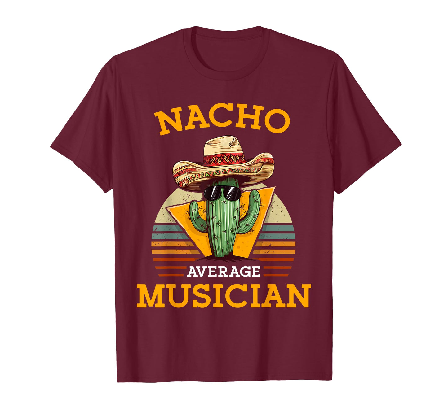Nacho Average Musician Funny Music Instructor Joke Vintage T-Shirt