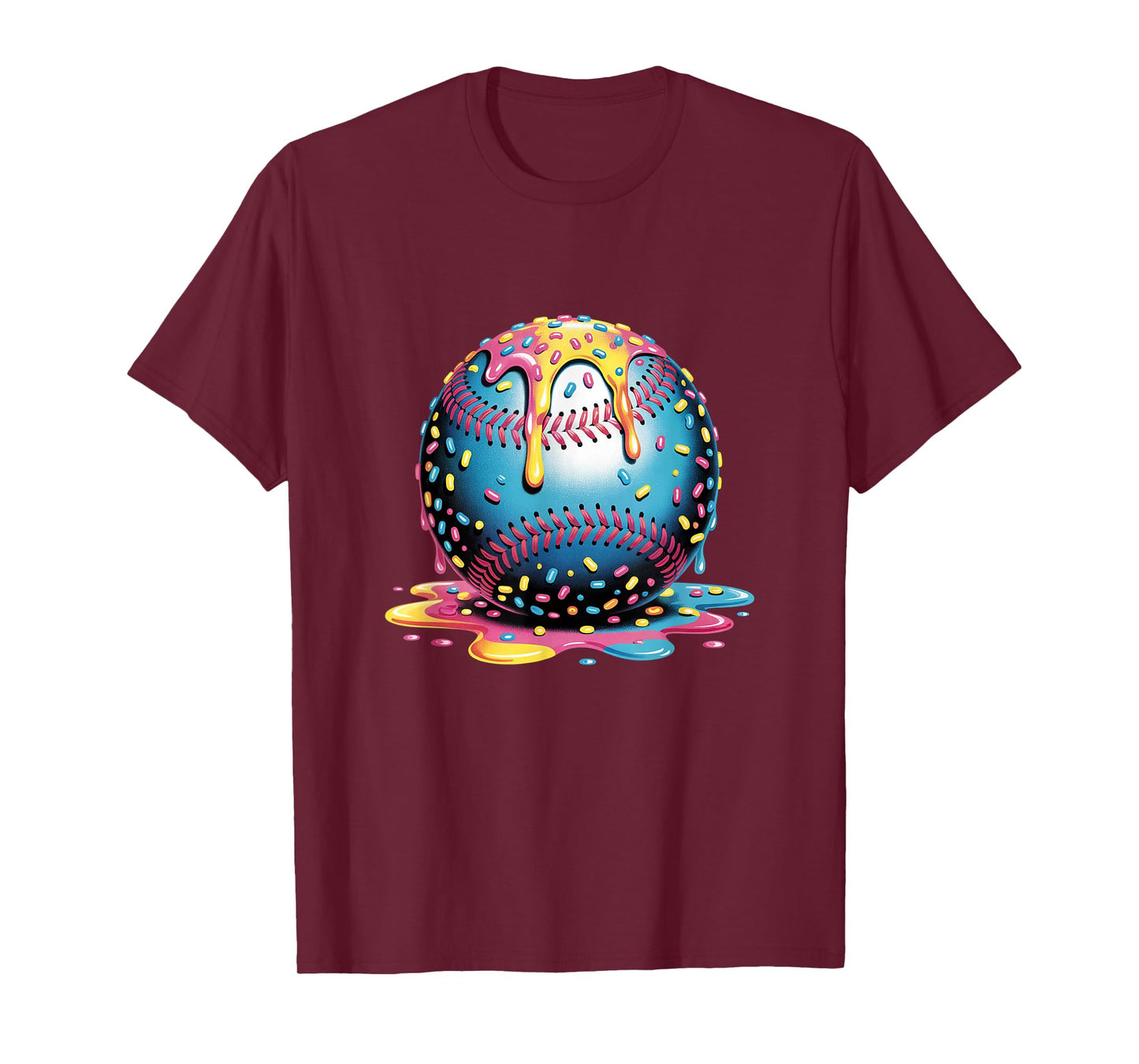 Ice Cream Drip Baseball Stuff Baseball Drip For Boys Kids T-Shirt