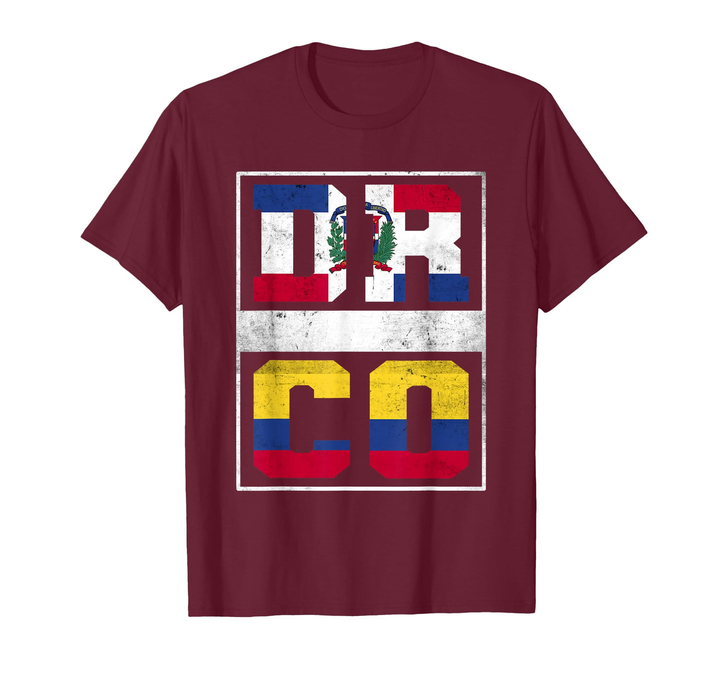 Dominican Republic and Colombia Mix Dominicana Colombian T-Shirt