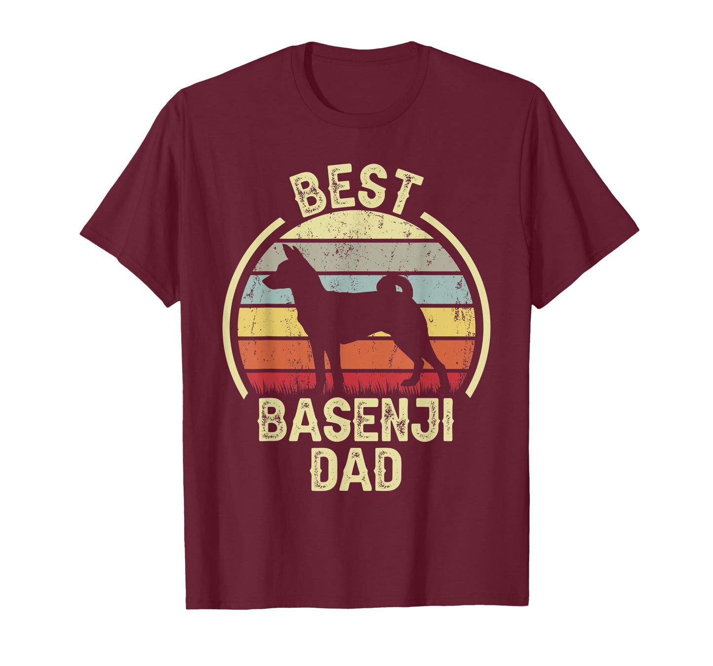 Best Dog Father Dad - Vintage Basenji T-Shirt