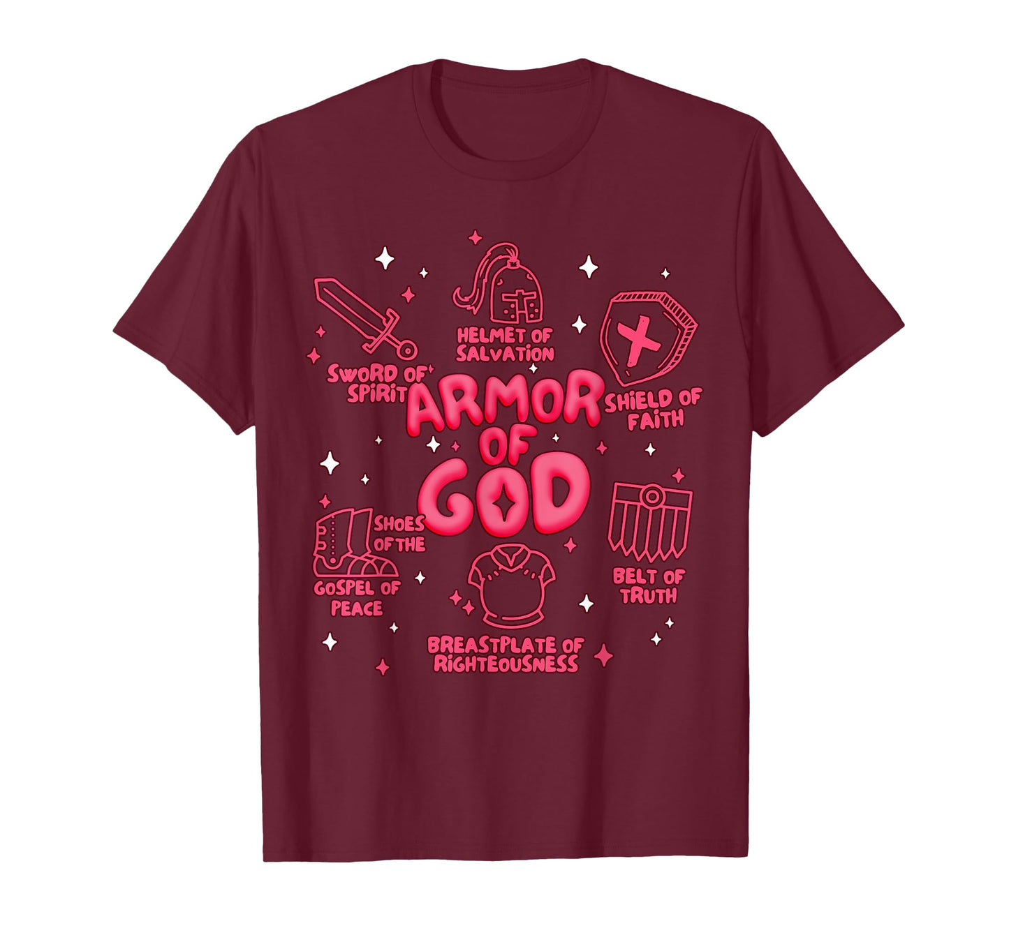 Warrior of God Put On The Full Armor of God Men Women Kids T-Shirt